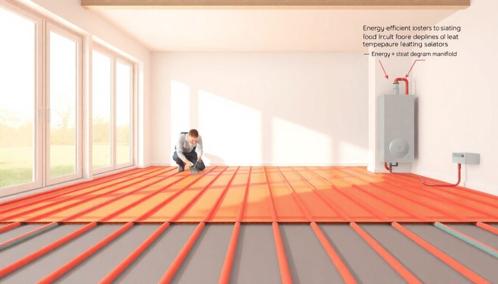 Энергоэффективные технологии теплого пола для частного дома - иллюстрация