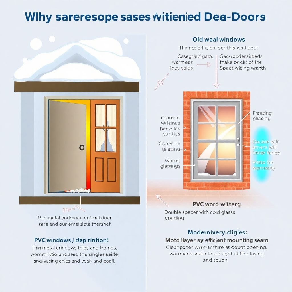 Снижение теплопотерь через двери и окна в доме эффективными способами
