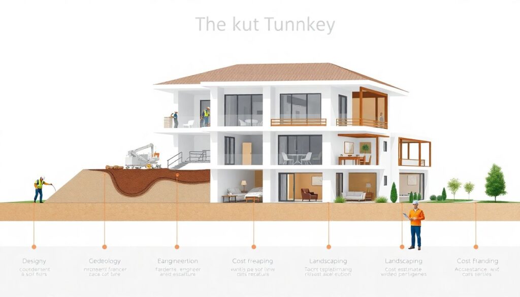 Постройка дома под ключ: этапы и риски - иллюстрация