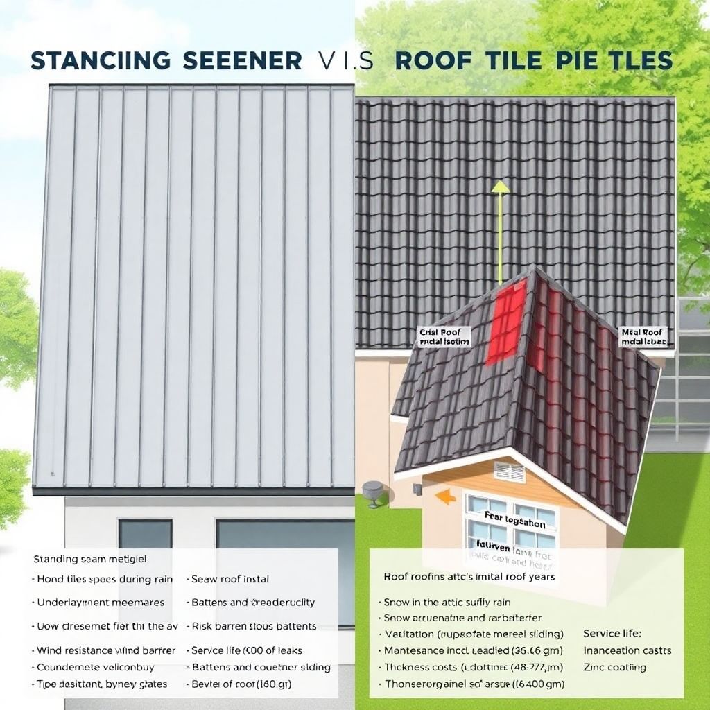 Как выбрать фальцевую кровлю или металлочерепицу для крыши дома