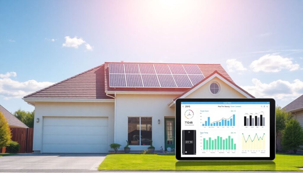 Системы солнечных панелей для частного дома - иллюстрация