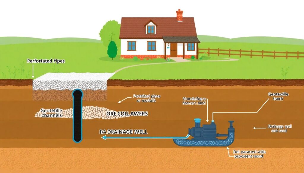 Компактные дренажные системы для участка - иллюстрация