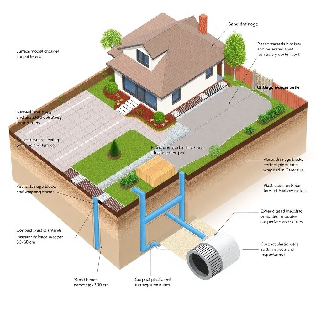 Компактные дренажные системы для участка: как выбрать и обустроить